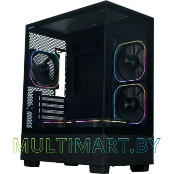 Корпус XASTRA Q400M 5ARGB-FG-C6-UC Black (Q400M-5FG12A-C6-UC)